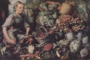 Joachim Beuckelaer Market Woman with Fruit,Vegetables and Poultry (mk14) china oil painting reproduction